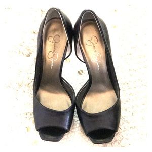 Jessica Simpson peep toe pumps